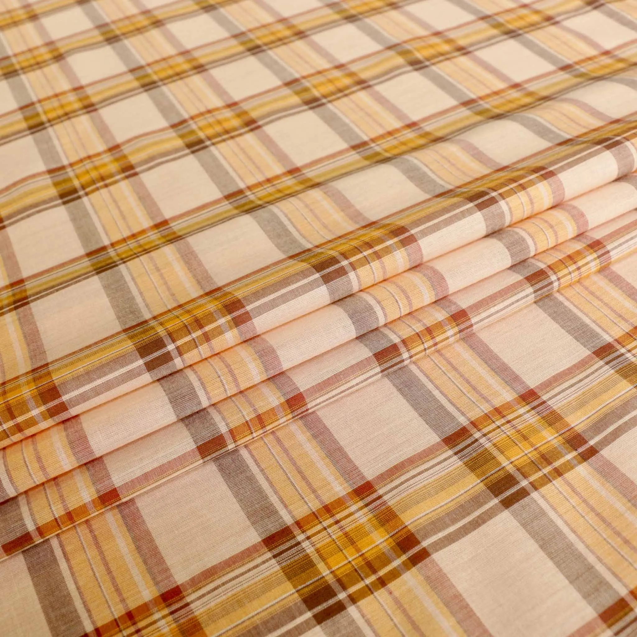 100% Cotton Voile Fabric - Beige