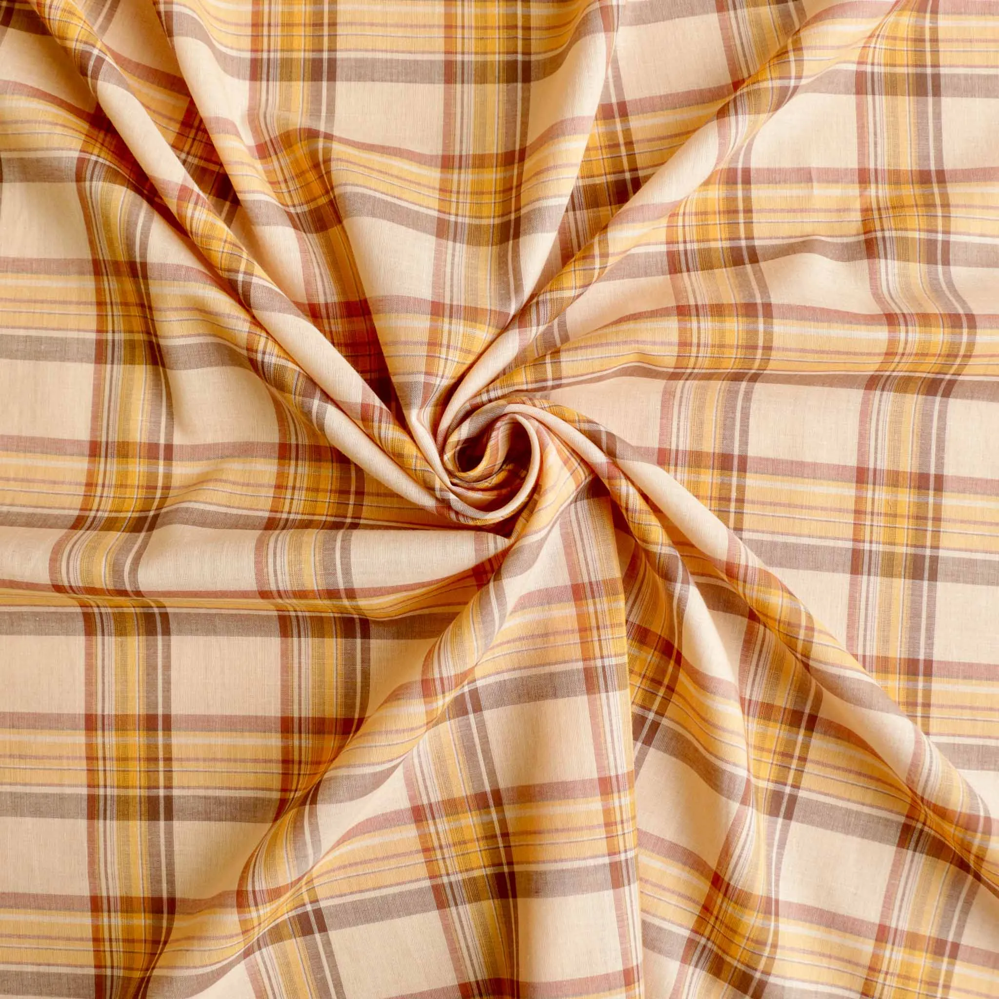100% Cotton Voile Fabric - Beige