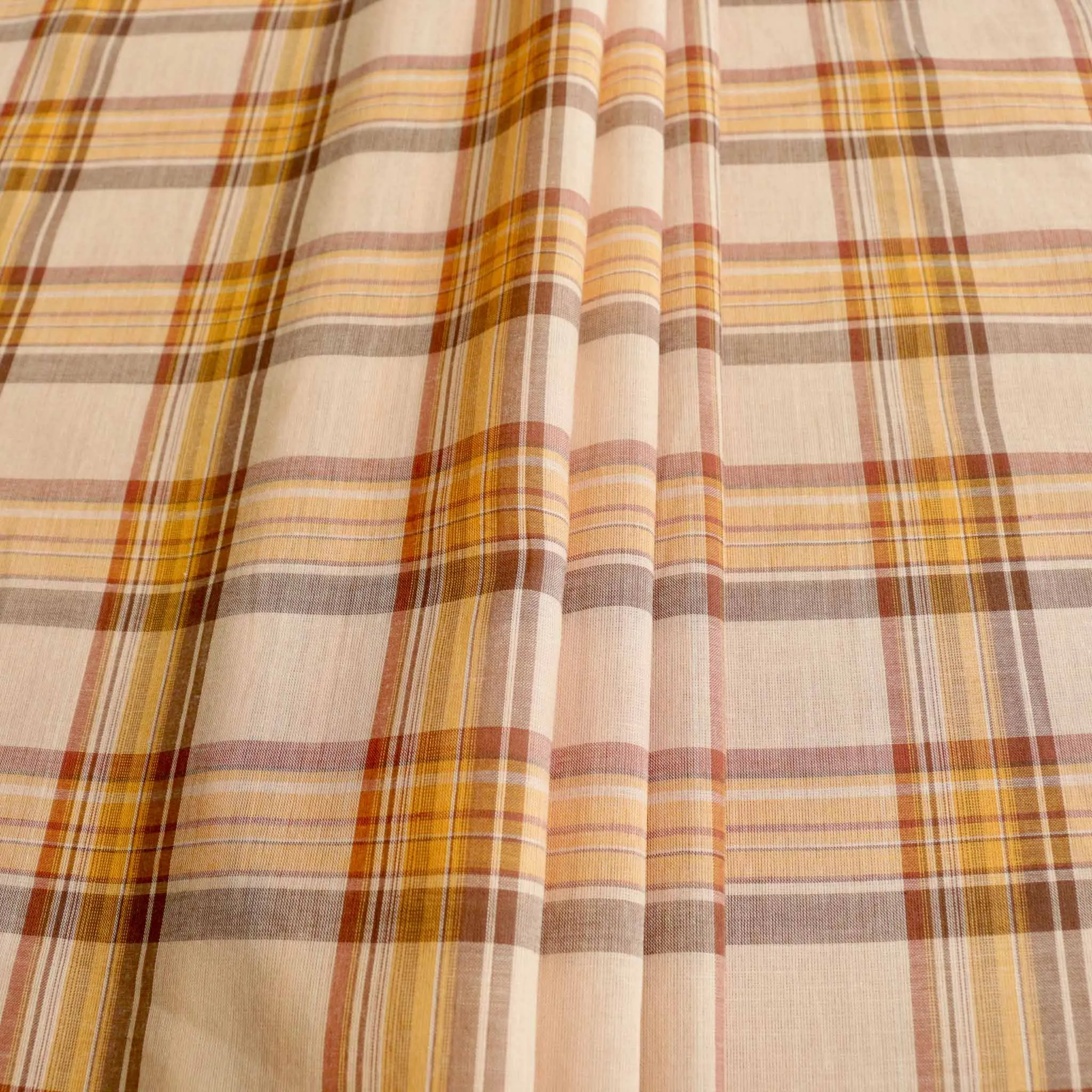 100% Cotton Voile Fabric - Beige