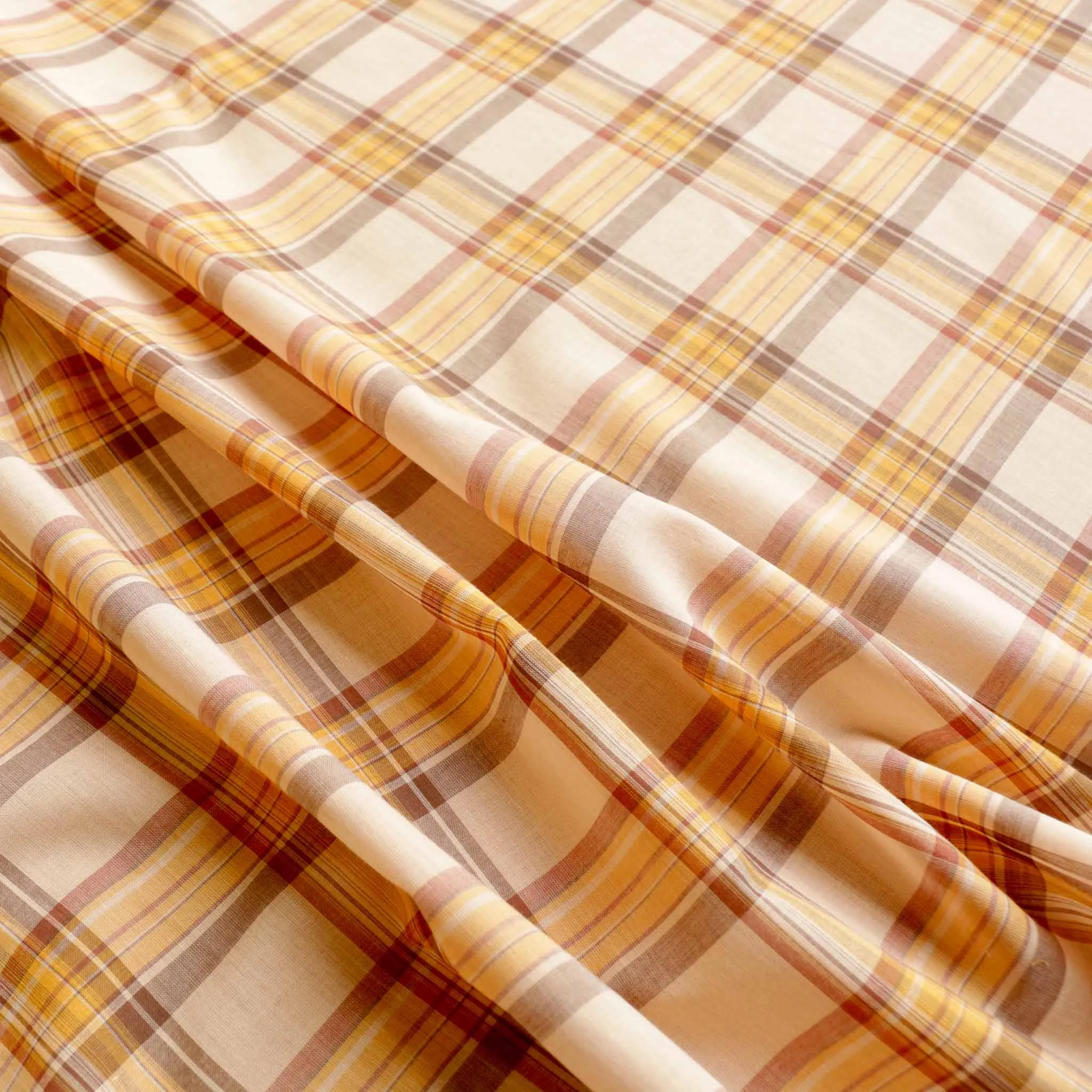 100% Cotton Voile Fabric - Beige