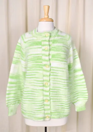 1960s Vintage Green Ombre Cardigan