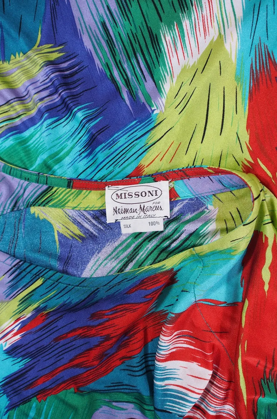 1970s Amazing Missoni Silk Caftan