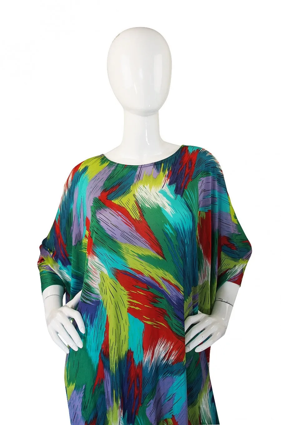 1970s Amazing Missoni Silk Caftan