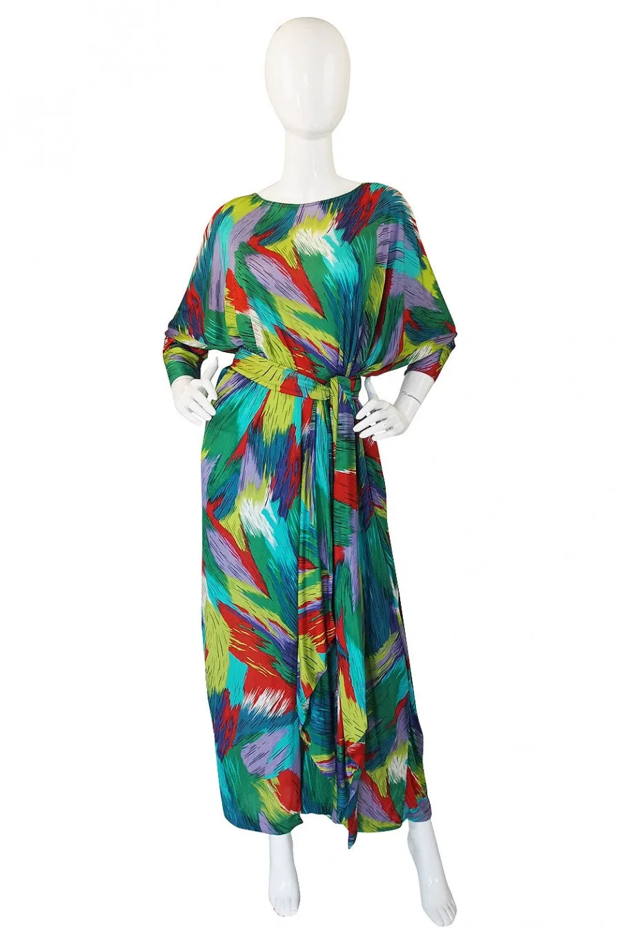 1970s Amazing Missoni Silk Caftan
