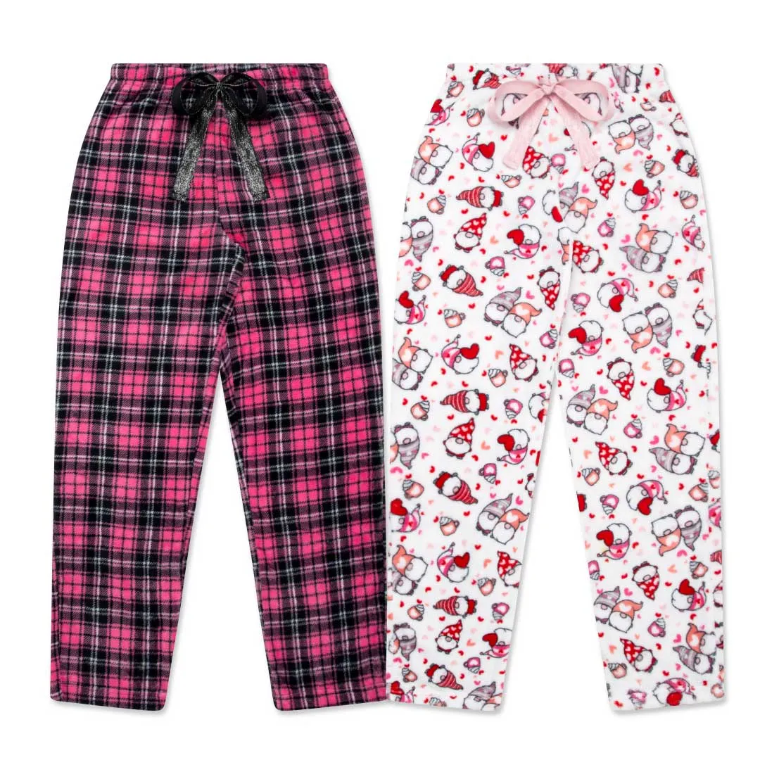 2-Pack Plush Fleece Pajama Pants