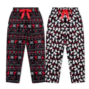 2-Pack Plush Fleece Pajama Pants
