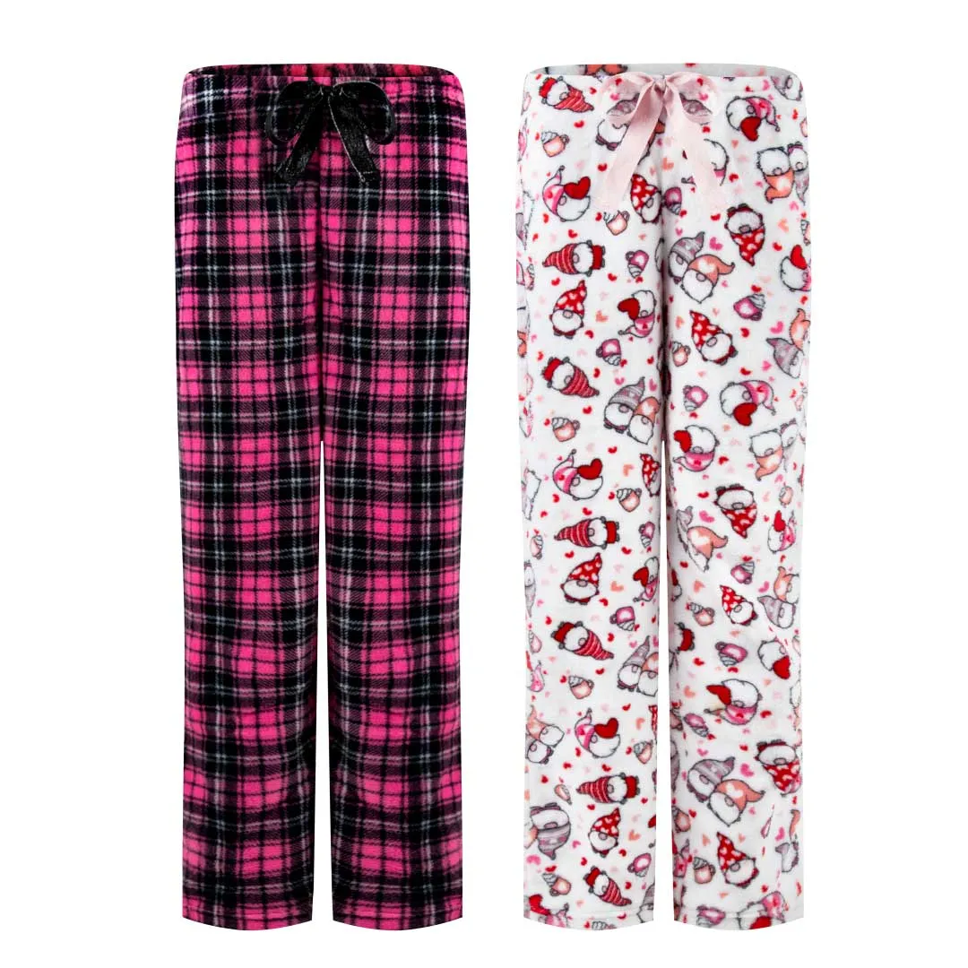 2-Pack Plush Fleece Pajama Pants