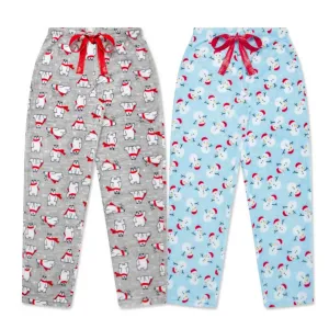 2-Pack Plush Fleece Pajama Pants