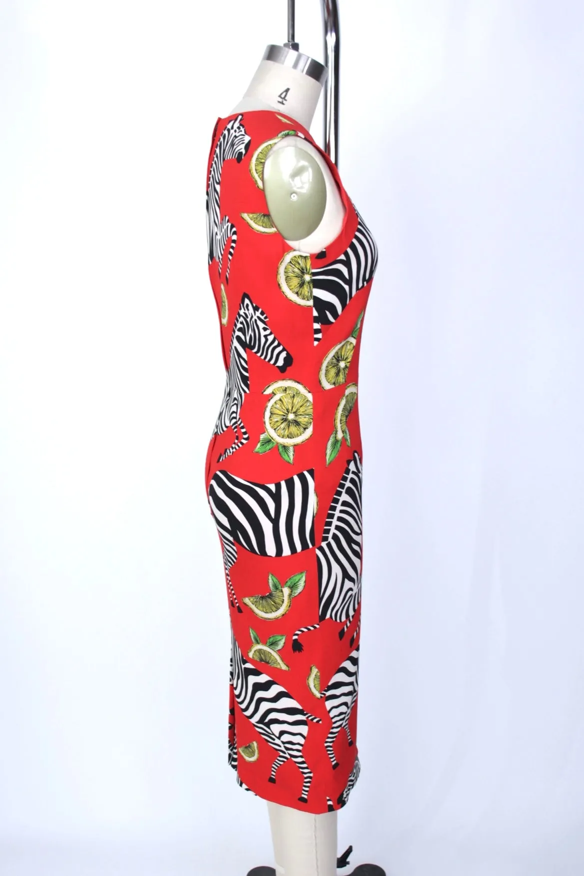 2018 Dolce & Gabanna Silk Zebra Print Dress*