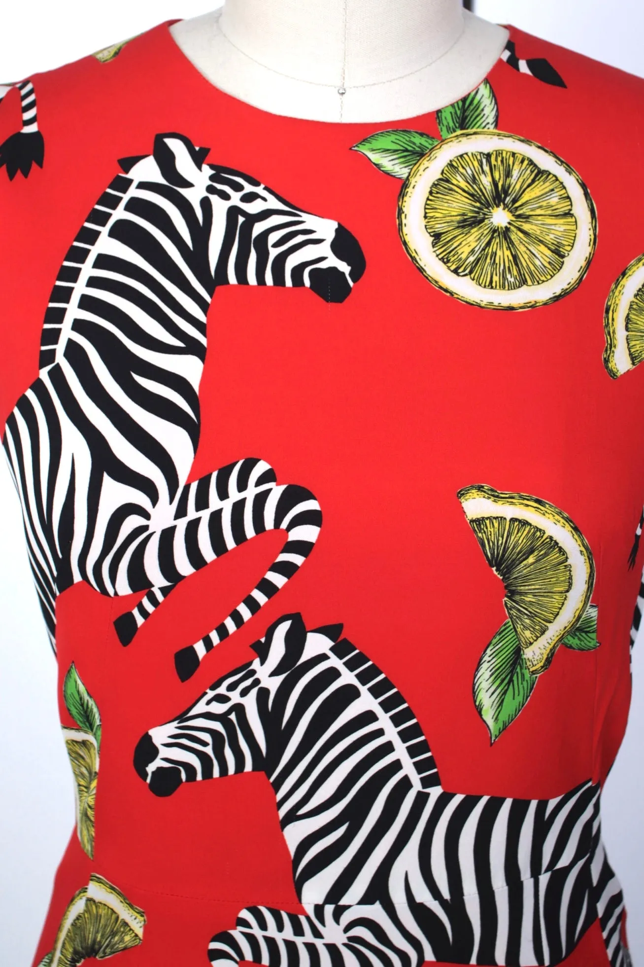 2018 Dolce & Gabanna Silk Zebra Print Dress*