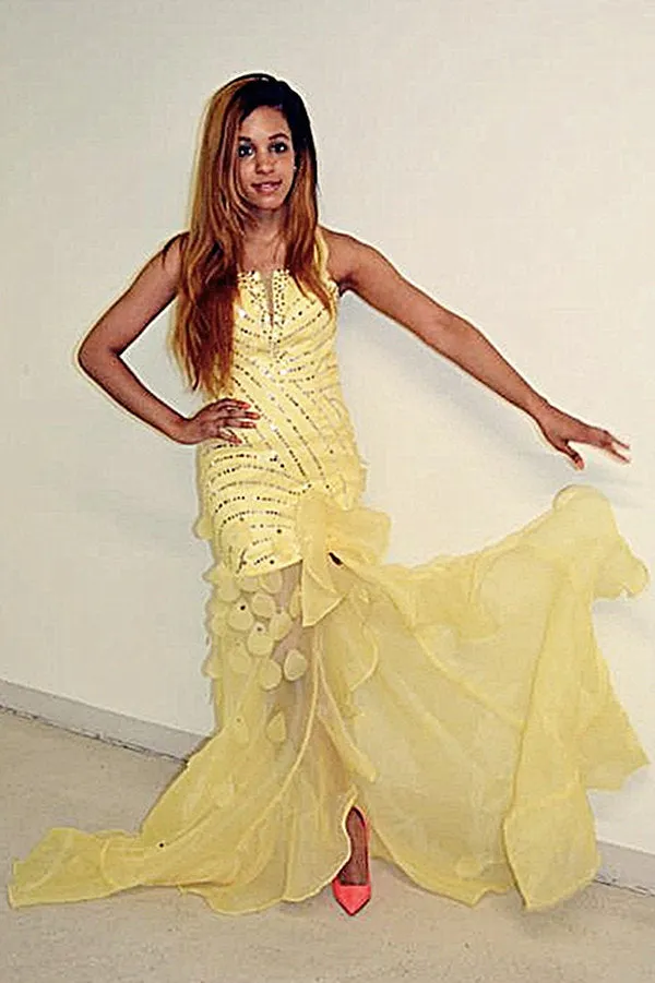A-line Wide Straps Floor Length Tulle Paillette Prom Dress