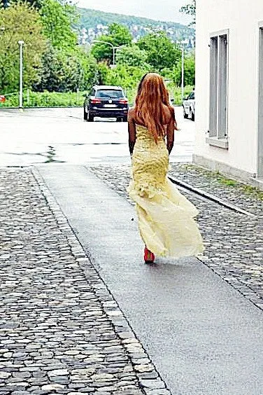 A-line Wide Straps Floor Length Tulle Paillette Prom Dress