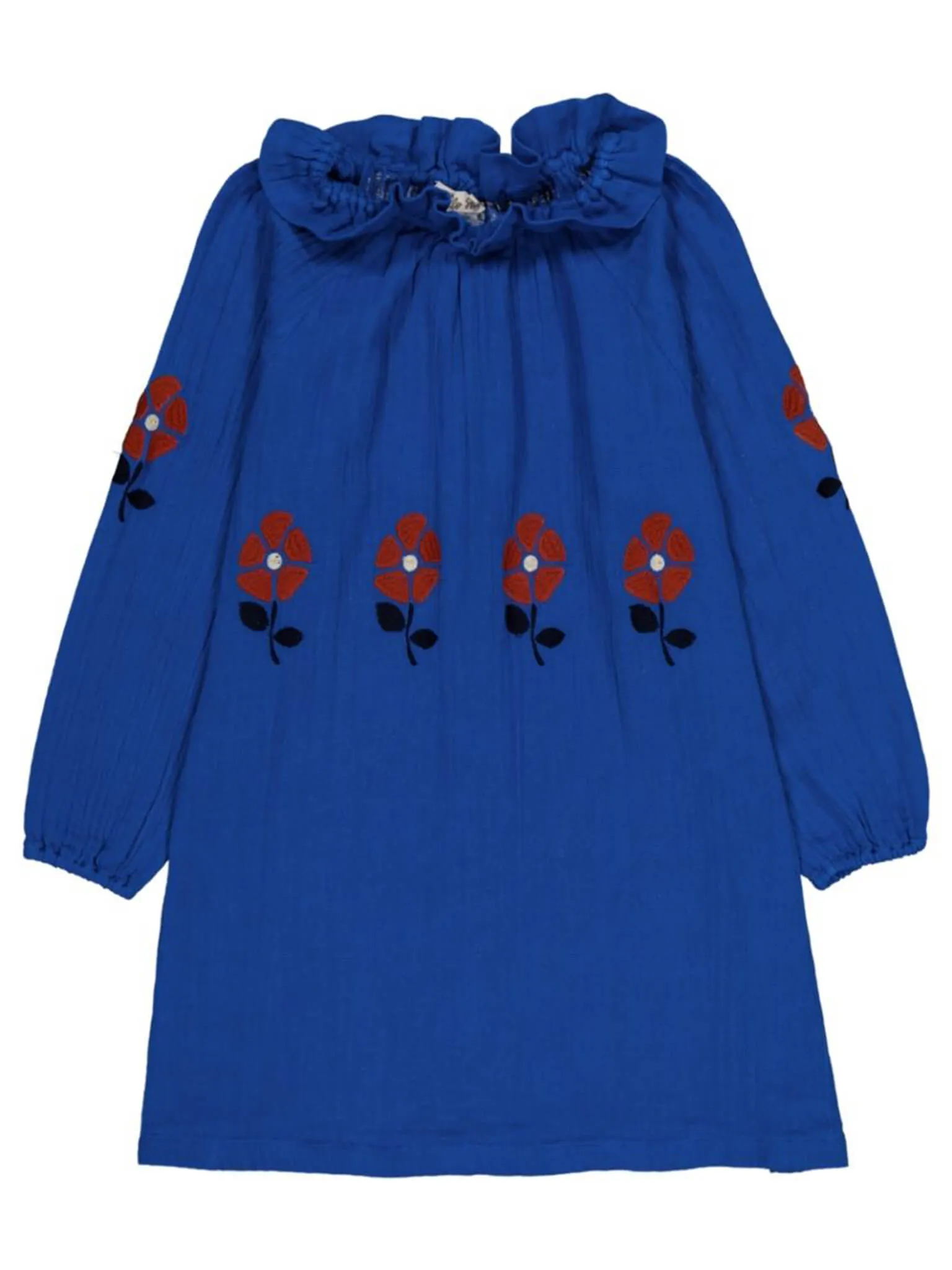 Adele Blue Ruffle Dress