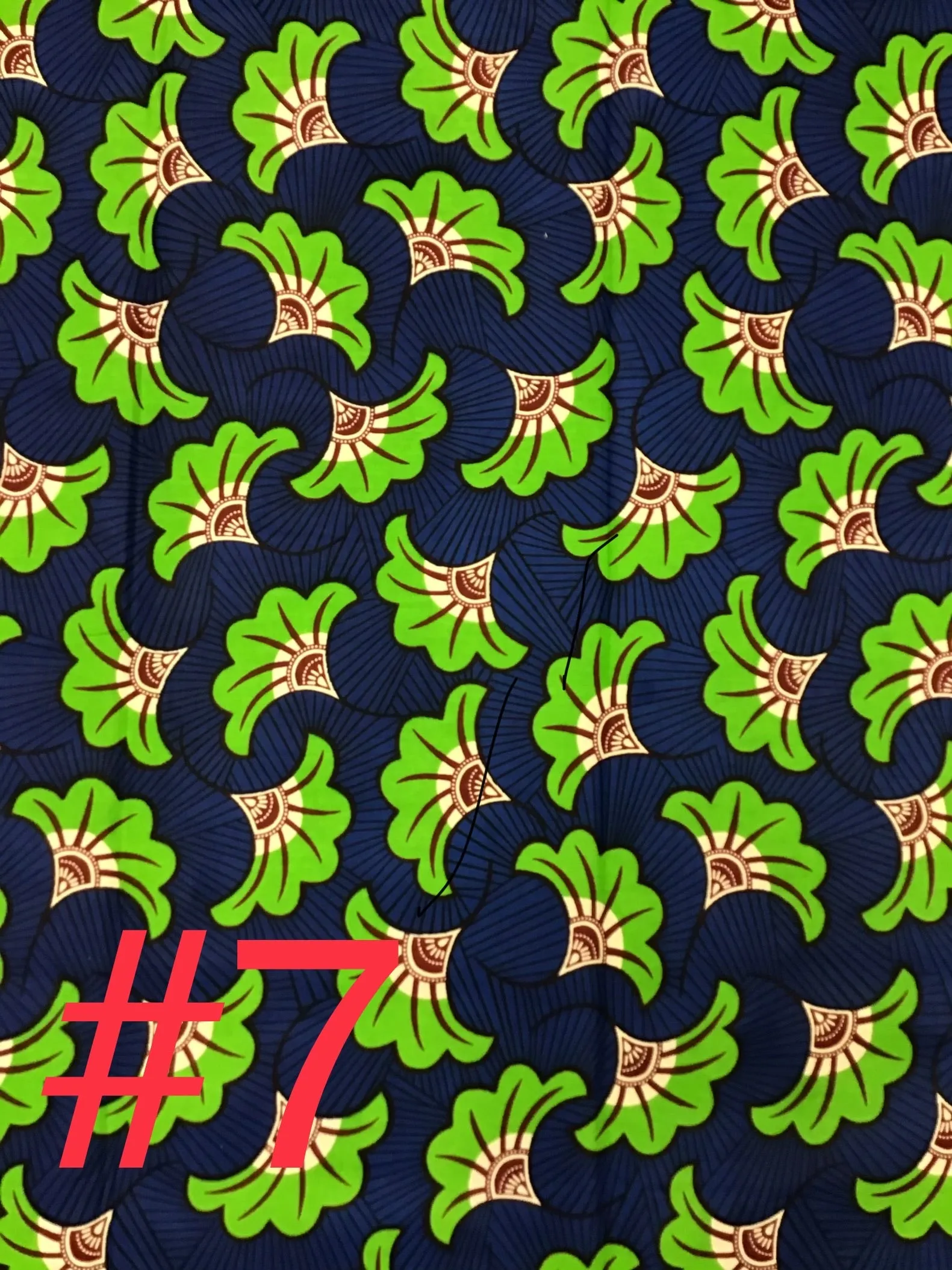 African print fabric  6 yards