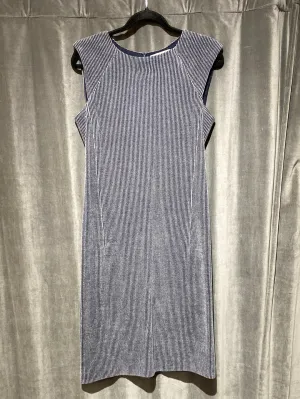 Amina Rubinacci Grey Sleeveless Stretch Dress