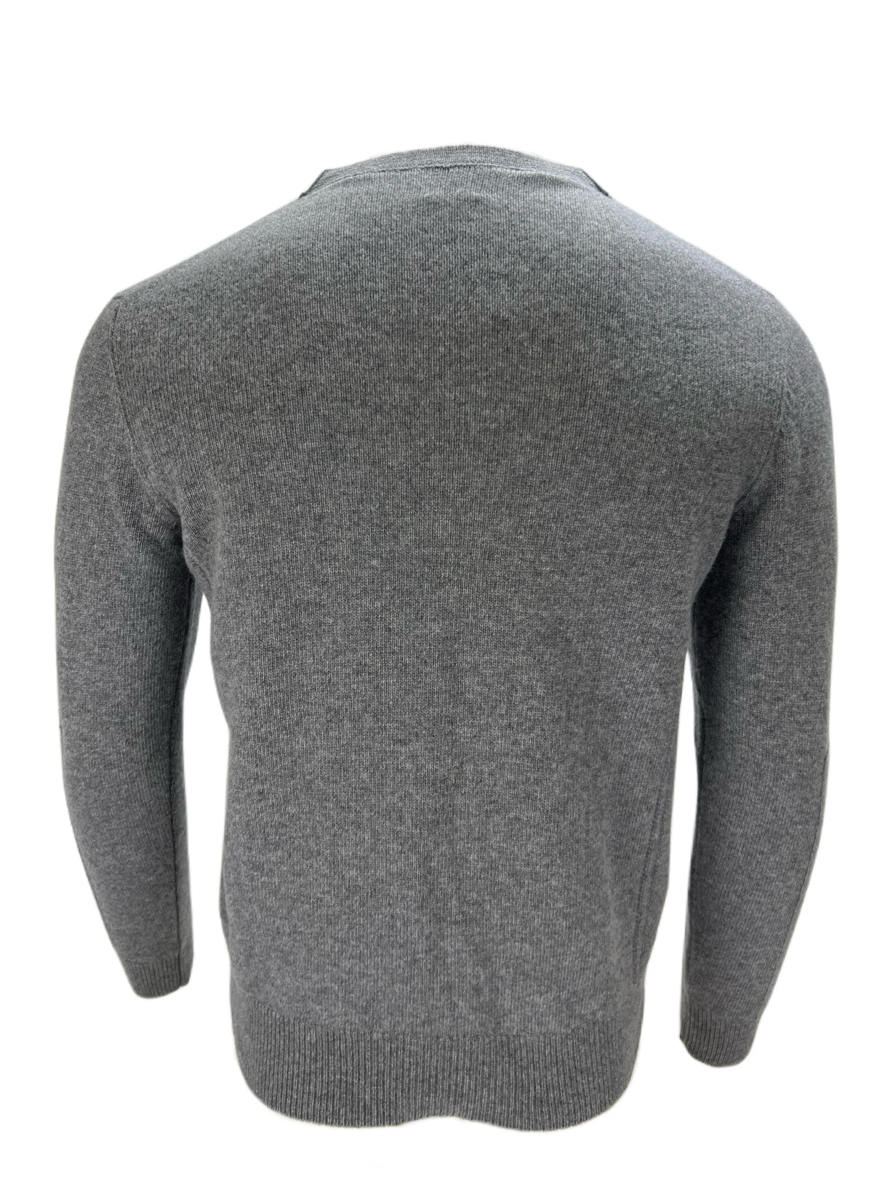 ANDREA FENZI Men's Gray Long Sleeve Knitted Sweater Sz XXL NWT