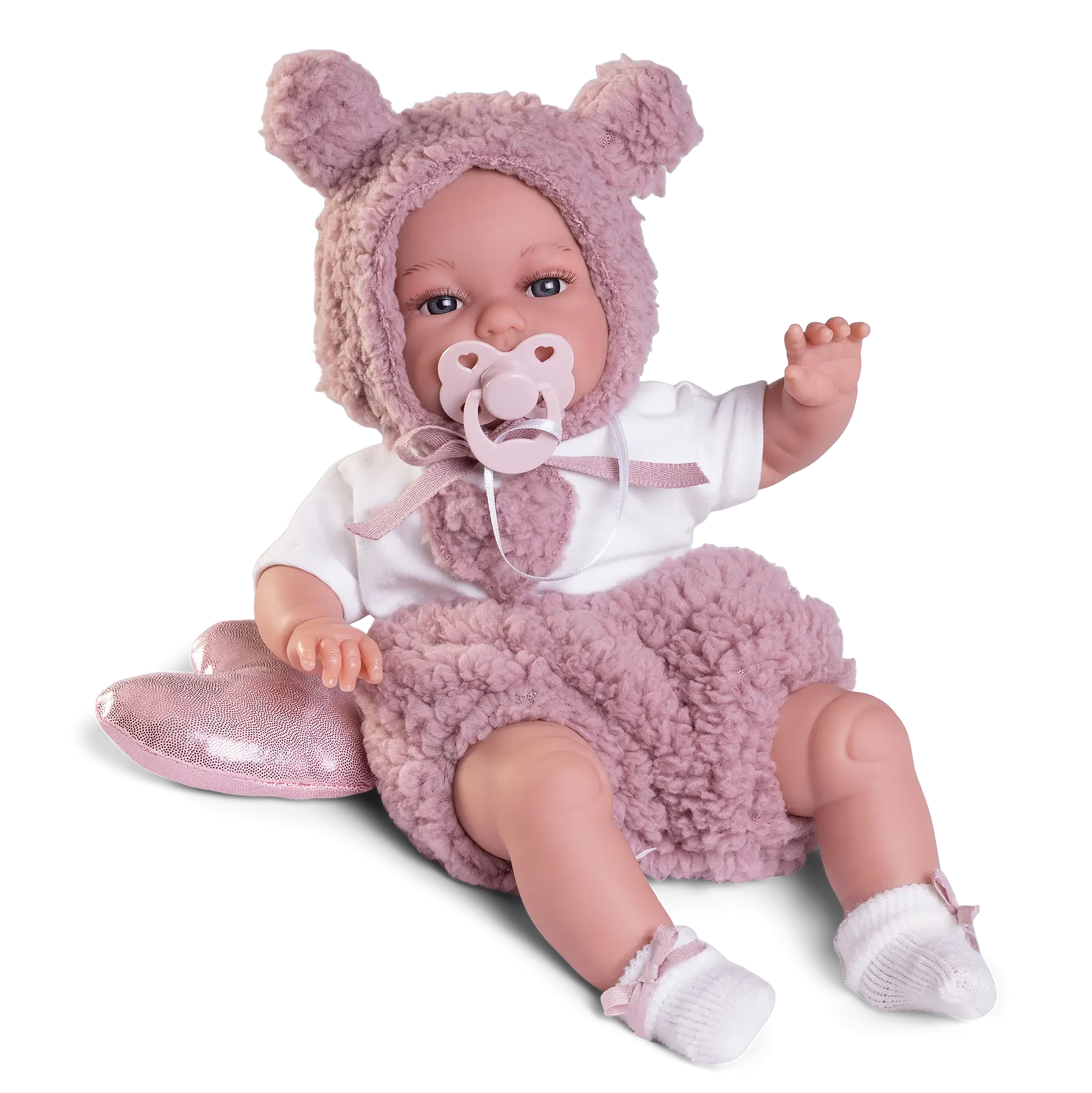 Antonio Juan 70361 Baby Toneta Posturitas Heart Doll 34cm
