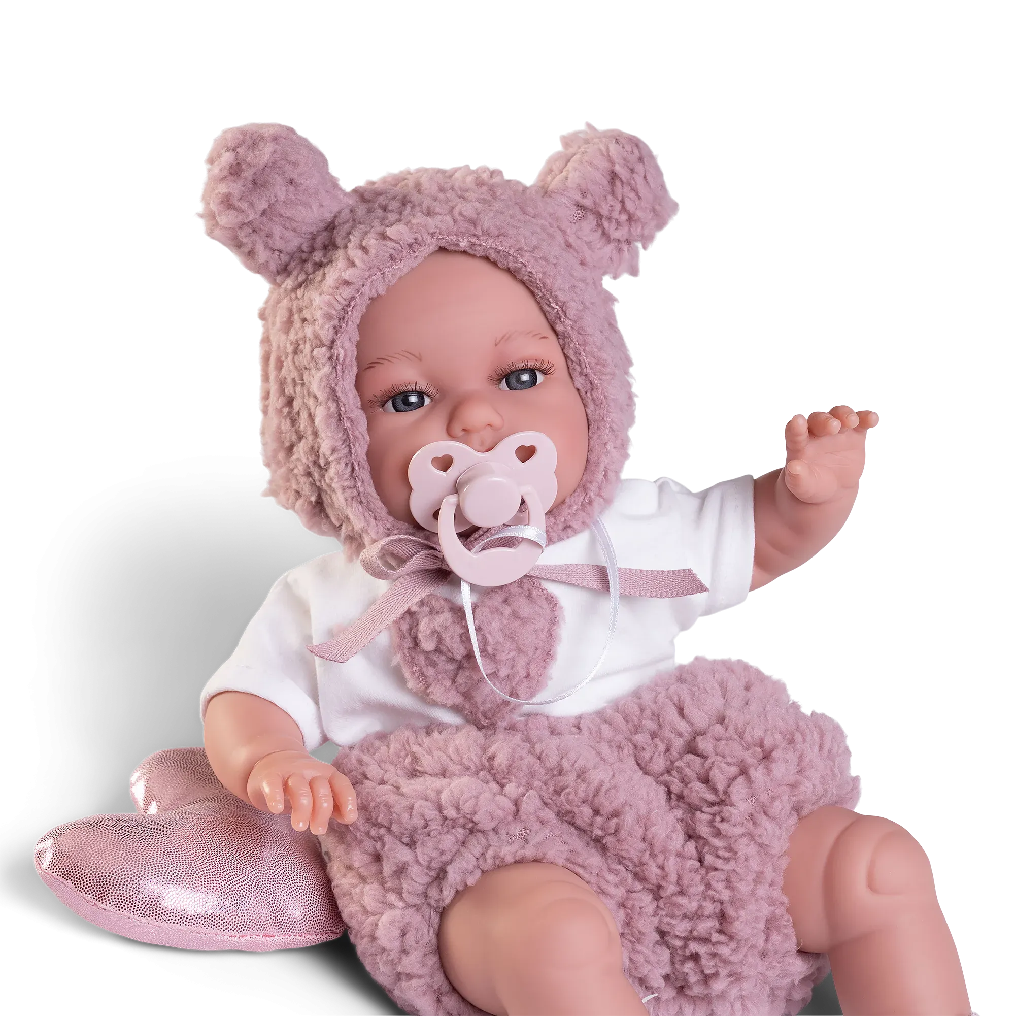 Antonio Juan 70361 Baby Toneta Posturitas Heart Doll 34cm