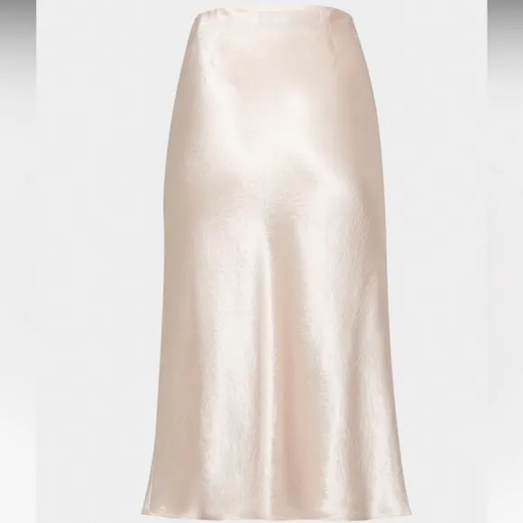 Aritzia Slip Satin Midi Skirt