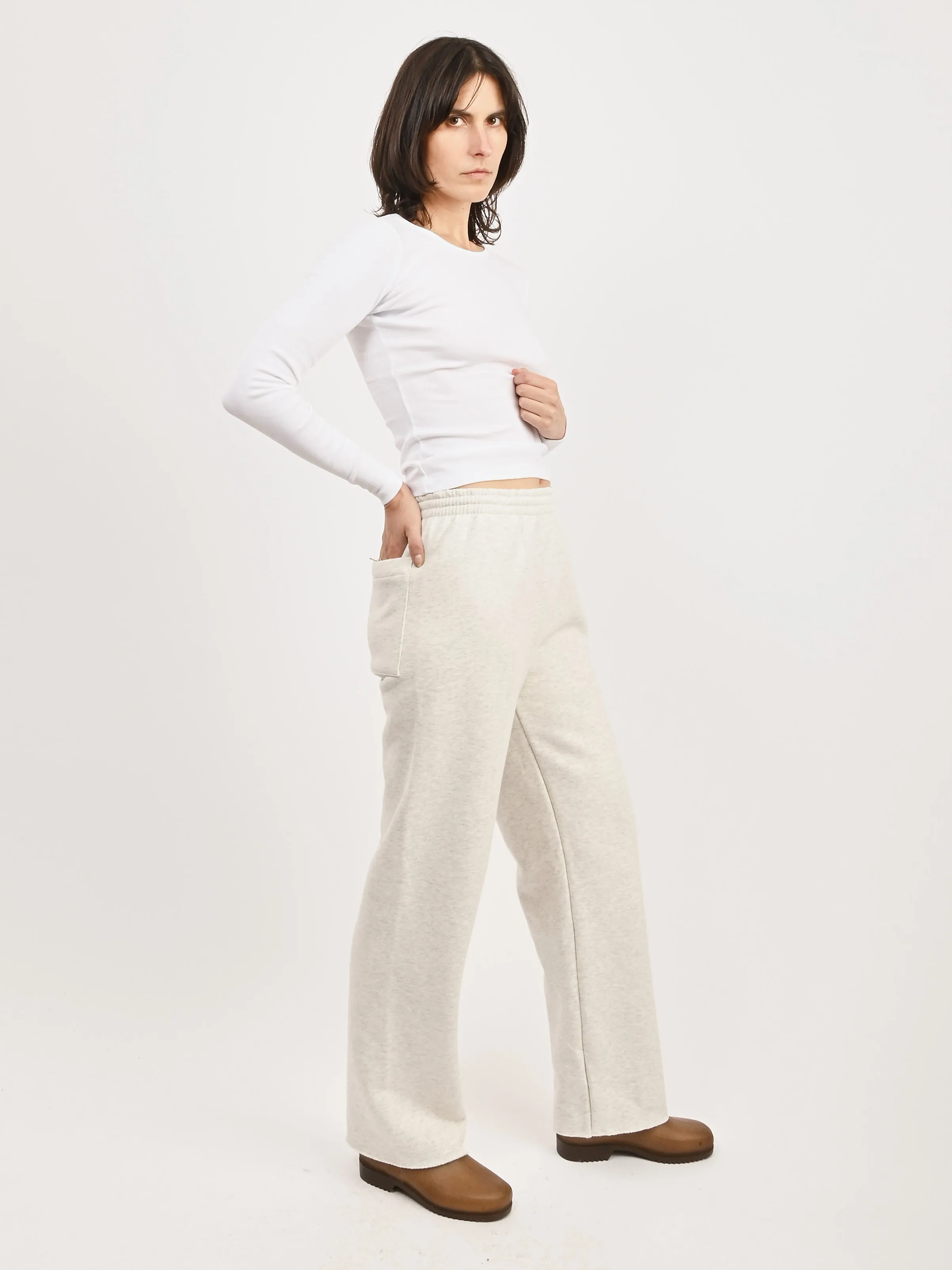 Ash Grey Heavy Fleece Sunday Pant
