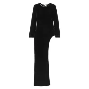 Asymmetric Velvet Tunic
