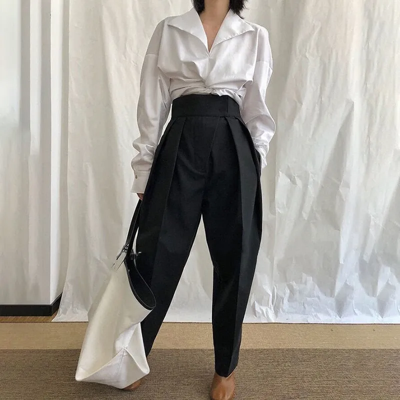 Autumn Harem Pants High Waist Causal Loose Trouser  Pants