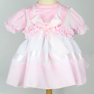 Baby Girl Dress -Pink and White