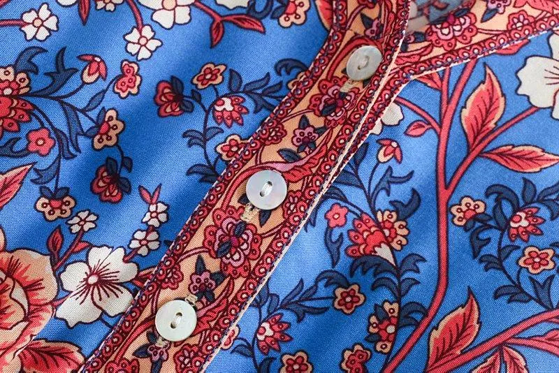 BAROQUE Floral Bohemian Maxi Dress