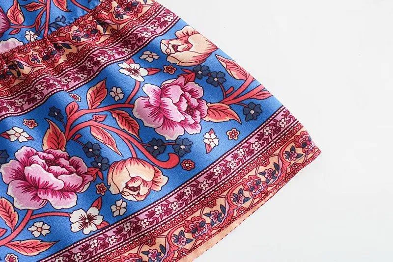 BAROQUE Floral Bohemian Maxi Dress
