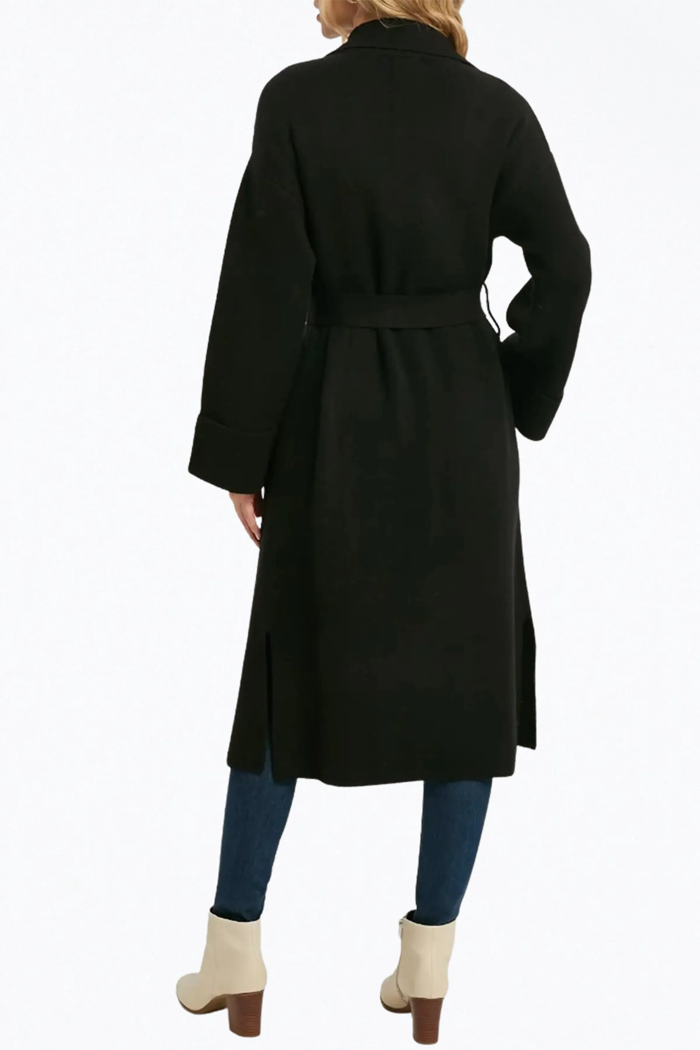 BELTED KNIT CARDIGAN