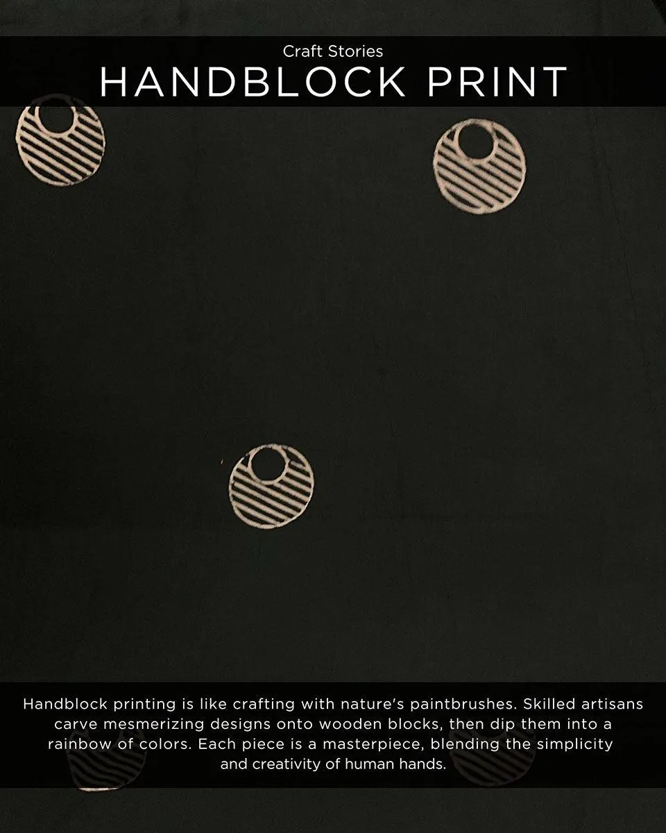 Black Moon Blockprinted Cotton Dress