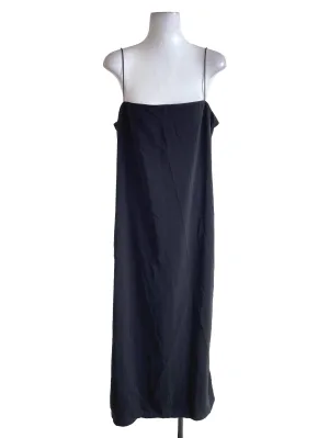 Black Satin Slip Dress