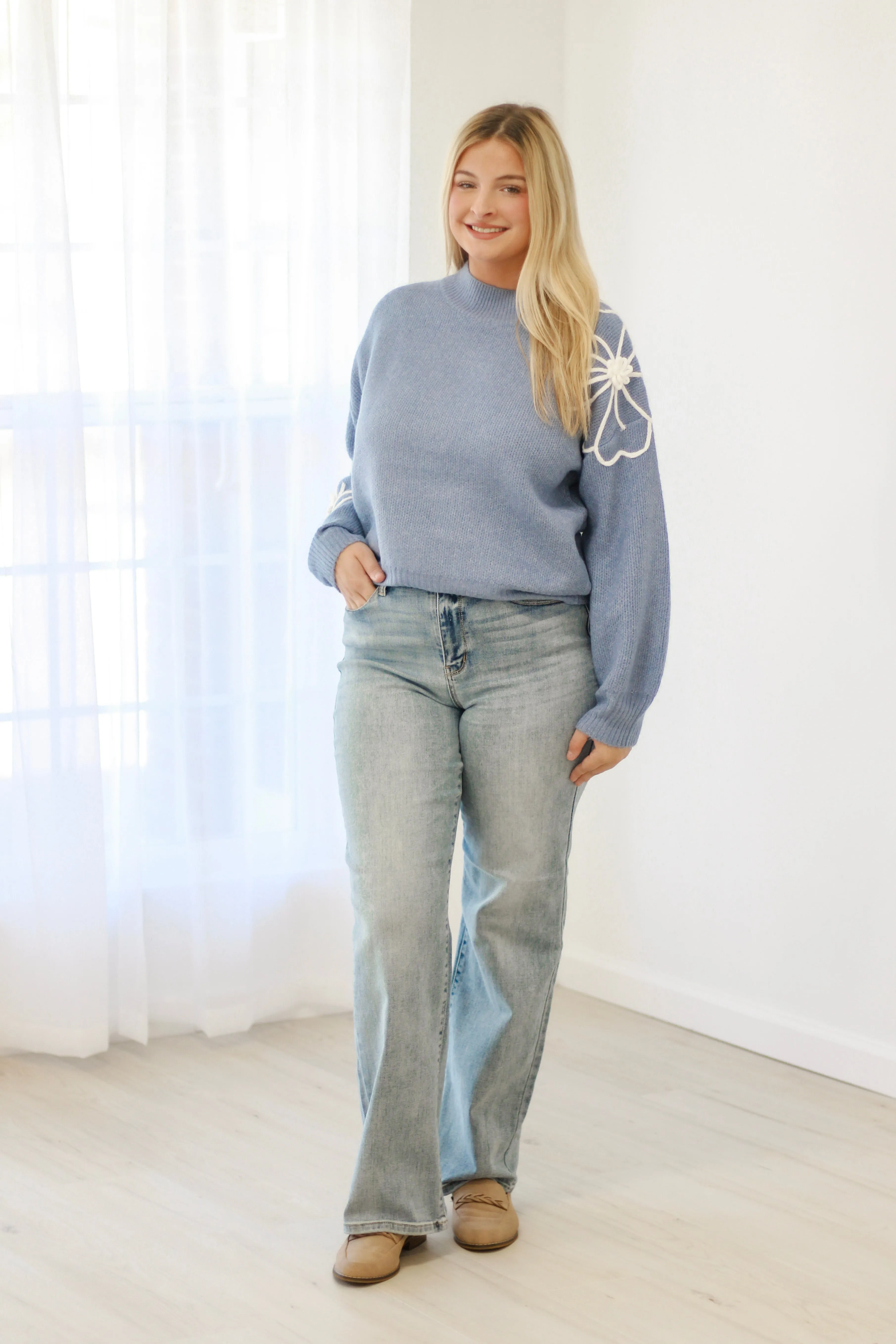 Blooming in Fall Floral Sweater