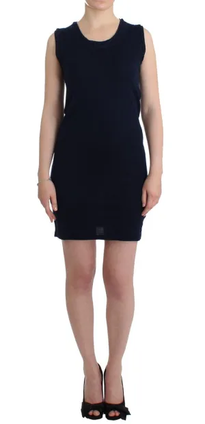 Blue cotton jersey dress
