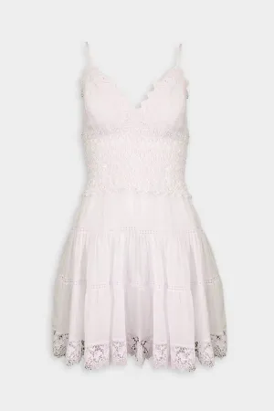 Bonnie Short Dress in White