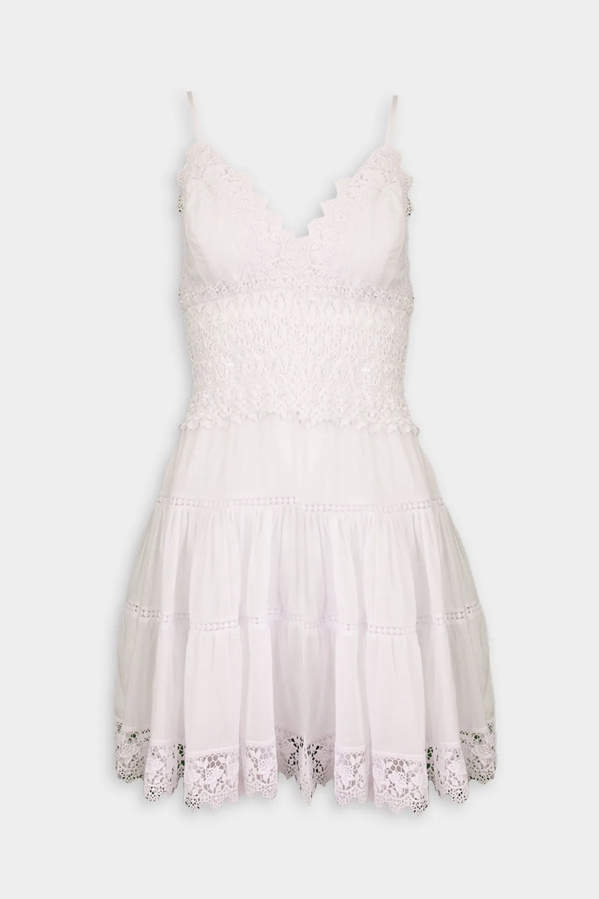 Bonnie Short Dress in White