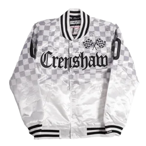 BOOGIE CRENSHAW SATIN JACKET WHITE