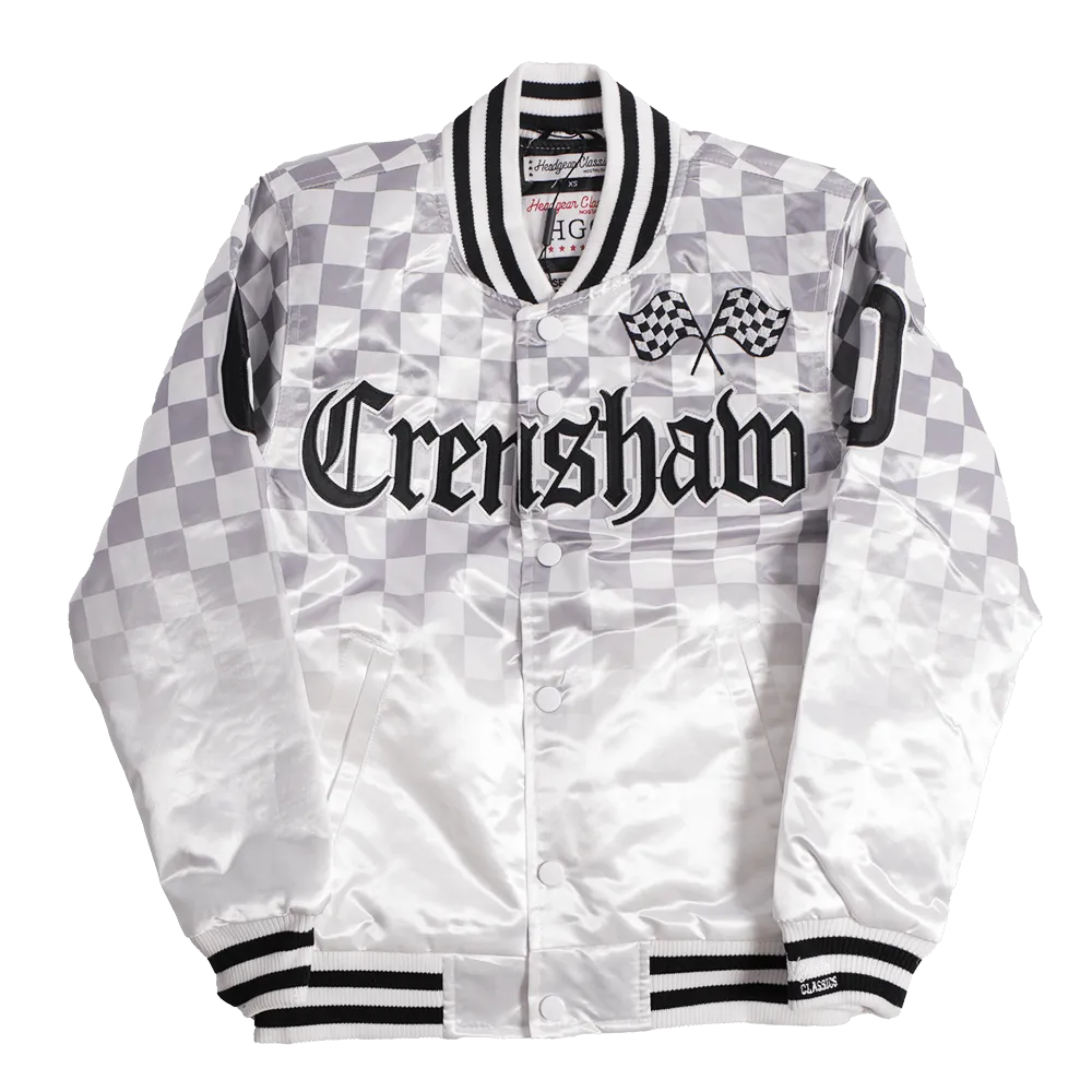 BOOGIE CRENSHAW SATIN JACKET WHITE