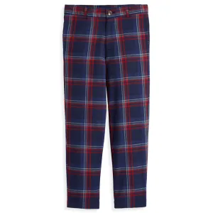 Boy's Plaid Slim Pant -- Calvary Plaid