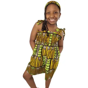 Brown Spears Girl's Smock Dress