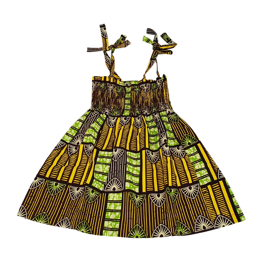 Brown Spears Girl's Smock Dress