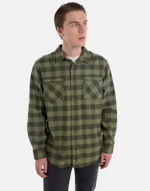 Burton Favorite Flannel Mens Forest Moss Buffalo Plaid
