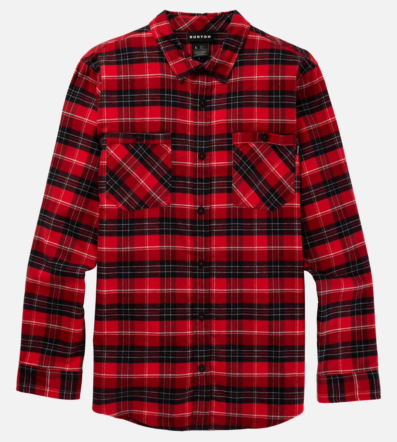 Burton Favorite Flannel Mens Tomato Bradley Plaid