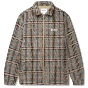 Butter Goods - Heavy Plaid Jacket Burgundy/Blush/Gold