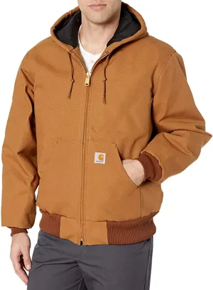 Carhartt Men's Quilted Flannel Lined Duck Active Jacket J140, Sz Large! Retails $140 
