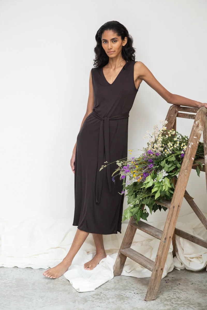 Catalina-Lou Lyocell Dress in Charcoal