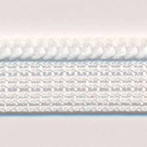 Chain Knit Piping #01 White
