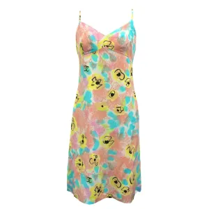 Chanel Blue Floral Slip Dress