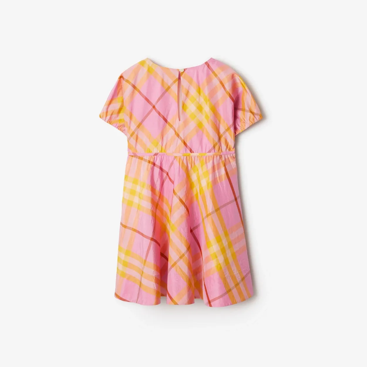 Check Silk Dress