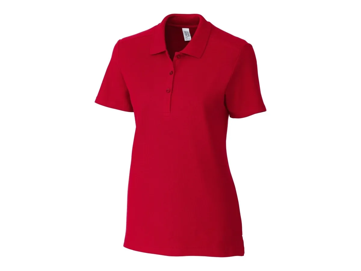 Clique Women's Addison All Cotton Pique Short Sleeve Polo